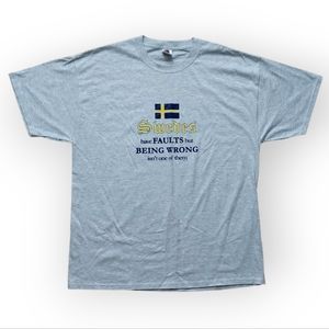 VINTAGE SWEDISH PRIDE HUMOR TEE